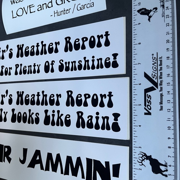 Lot of 4 Bob Weir / Grateful Dead Lyrics bumper stickers - Picture 8 of 8